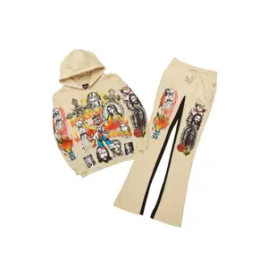 Santos Beige Hoodie/Baggy Track Pant Set