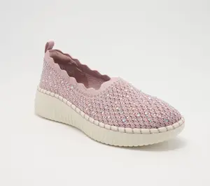 Skechers Whilshire Blvd Vegan Sparkle Knit Slip-Ons - Charmstride