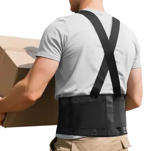 Working Lumbar Lower Back Brace Support Belt with Adjustable Straps, Back Pain Relief & Injury Recovery, Heavy Lifting Support Back Brace with Suspenders