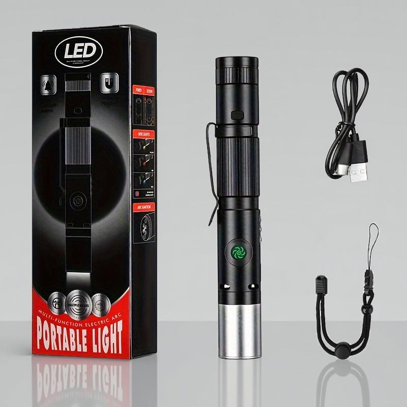 LED Flashlights Mini Camping Flash Light with High Lumens, Magnetic Tail, Zoomable, Bright,Versatile Tactical Flash Light for Home Outdoor Camping Running, Jogging, Walking, Mother's Day Valentine's Gifts