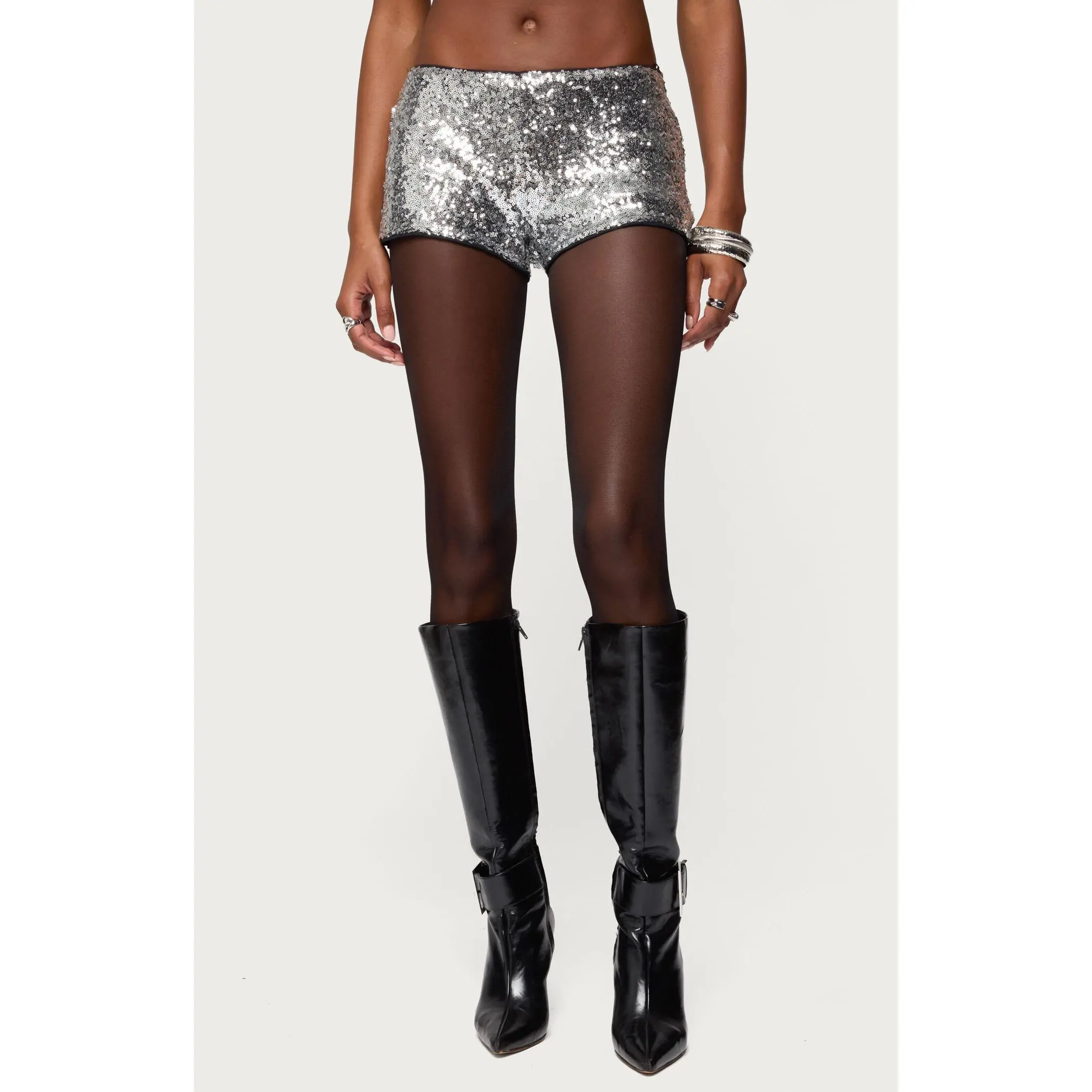 Edikted Women's Shauna Sequin Micro Shorts