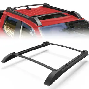 Longsun Adjustable Roof Rack - Heavy-Duty 300lb Drill-Free Car Roof Storage Holder, Secure Mounting Car Accessories, Auto Parts Accessories for 2024-2025 Double Cab Pickups