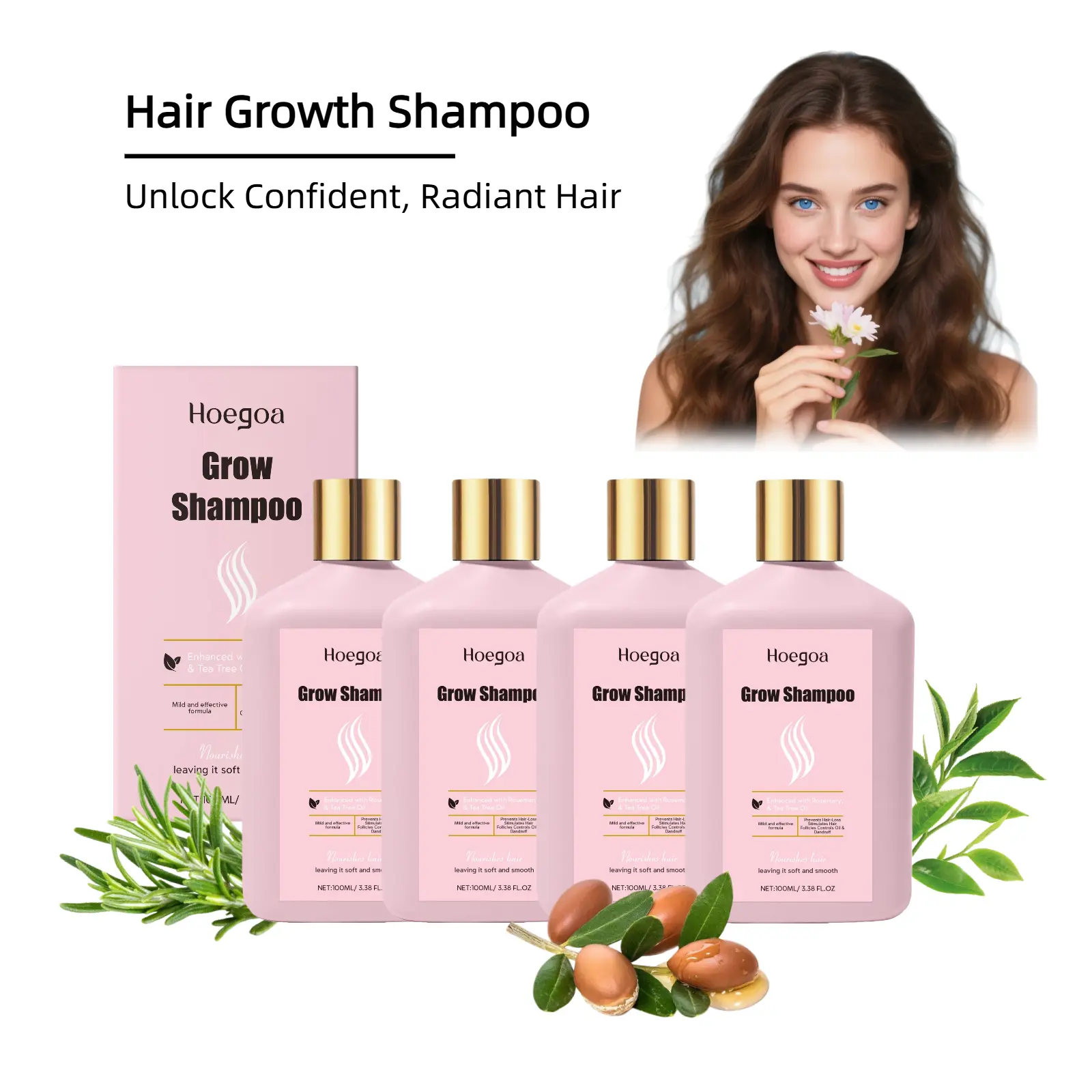 Rosemary Hair Growth Shampoo | Thickening & Regrowth Formula for Men & Women | Targets Thinning Hair & Hair Loss