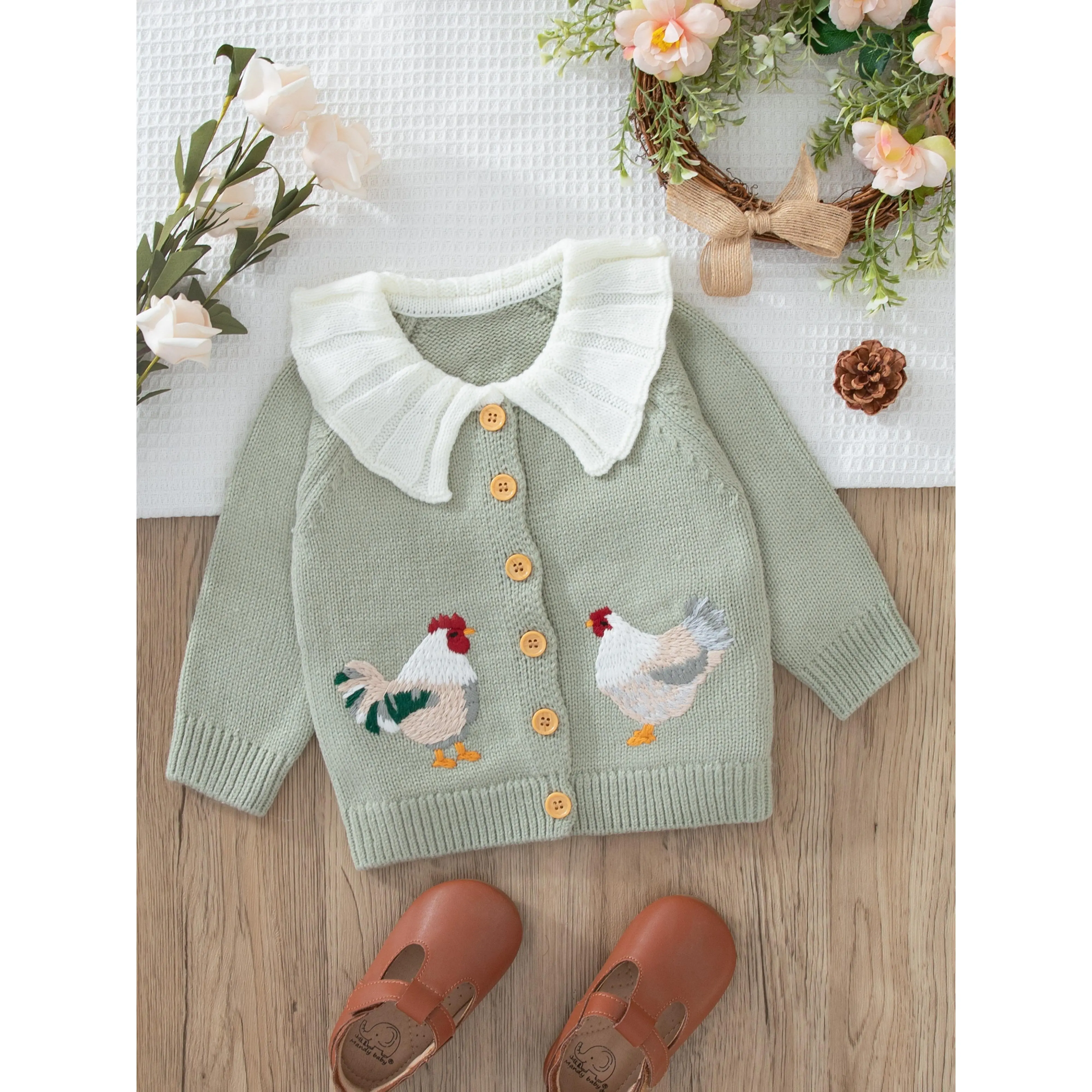 New Knitted Sweater Girls in 2025, Featuring Embroidery, Perfect' And Autumn Wear, Ideal Christmas