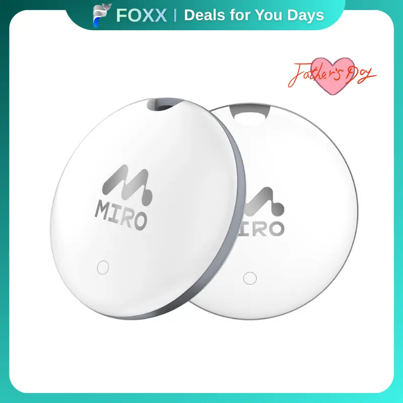 【T1R】Miro  Bluetooth GPS Trackers –Compatible with Apple Find My (iOS Only), Backpack, Wallet, Suitcase, IP6 Waterproof – Travel, Daily Use, Outdoor Adventures, Stress-Free Tracking, Perfect Gift for Travelers, Parents & Home Essentials