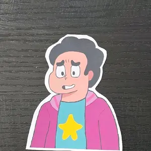 Hand-Drawn Cartoon Guy Sticker Unique Character Design Personal Touch Ideal for Collectors Versatile Use