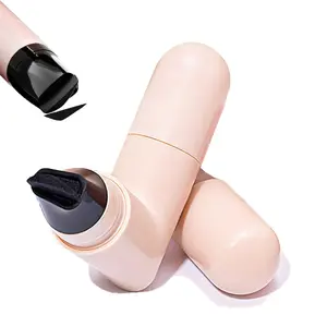 Dual-Ended Eyeliner Stamp Pen– Black & Brown Gel Winged Eyeliner Pencil, Waterproof & Smudge-Proof Cat Eye Stencil with Easy-Grip Handle,Foldable Eyeliner Stamp for Beginners ,Easy to Use