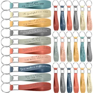 30 Pcs Cute Inspirational Keychains, Keychain for Bags, Mini Gifts for Coworkers, Teacher Appreciation Office Team Gifts