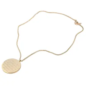 Trendy Arabic Calligraphy Necklace Adornment Islamic Religious Neck Jewellery