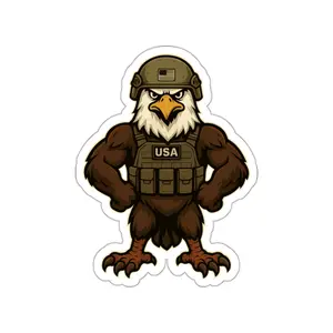 Eagle Operator Die-Cut Stickers | Fun Décor for Laptops, Water Bottles, and Gear | Ideal for Camping, Hiking, and Military