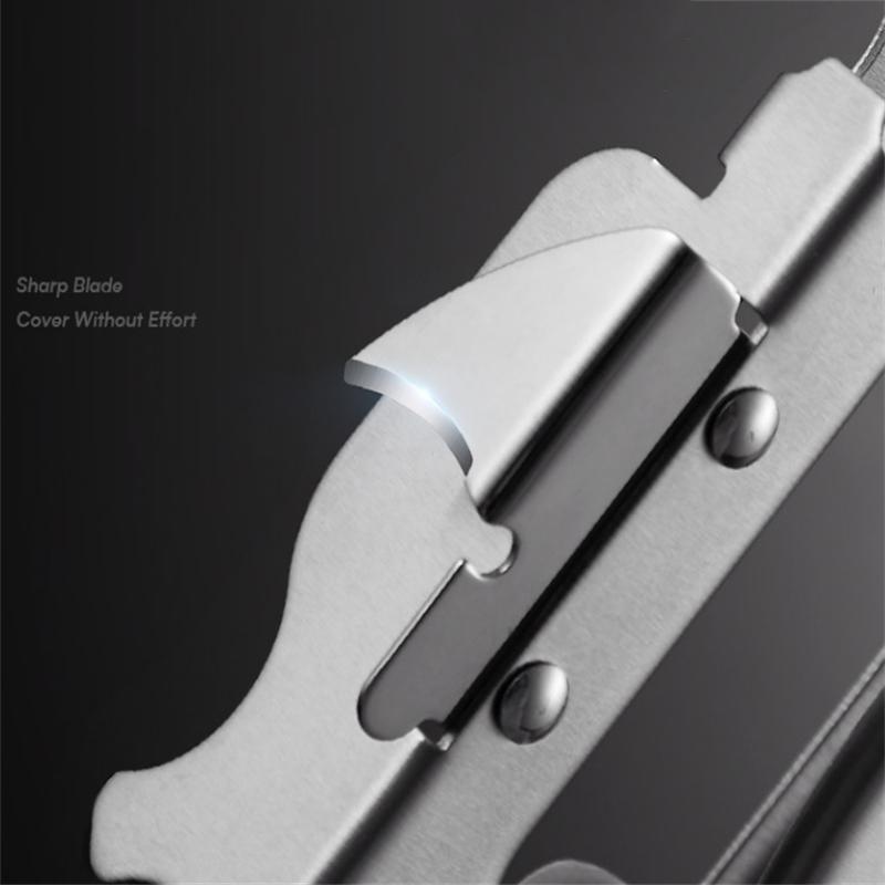 Stainless Steel Multifunctional Can Opener - Easy Grip Manual Kitchen Tool for Beer, Soda, and Food Cans - Durable & Efficient Household Gadget, Can Lid Opener | Ergonomic Design | Robust Construction, Can Openers for Kitchen