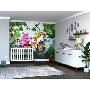 Cartoon Animals Wall Mural