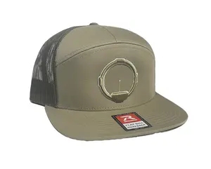 Single Pin Archery Sight Glow-in-the-dark 7 Panel Flat Brim Trucker Hat