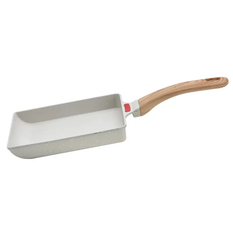 NORA Japanese Tamagoyaki Pan Non-Stick Rectangular Omelette Pan With Heat-Resistant Wood Handle For Breakfast,Omelette Pan,Induction Compatible Tamagoyaki Pan,Breakfast Pan