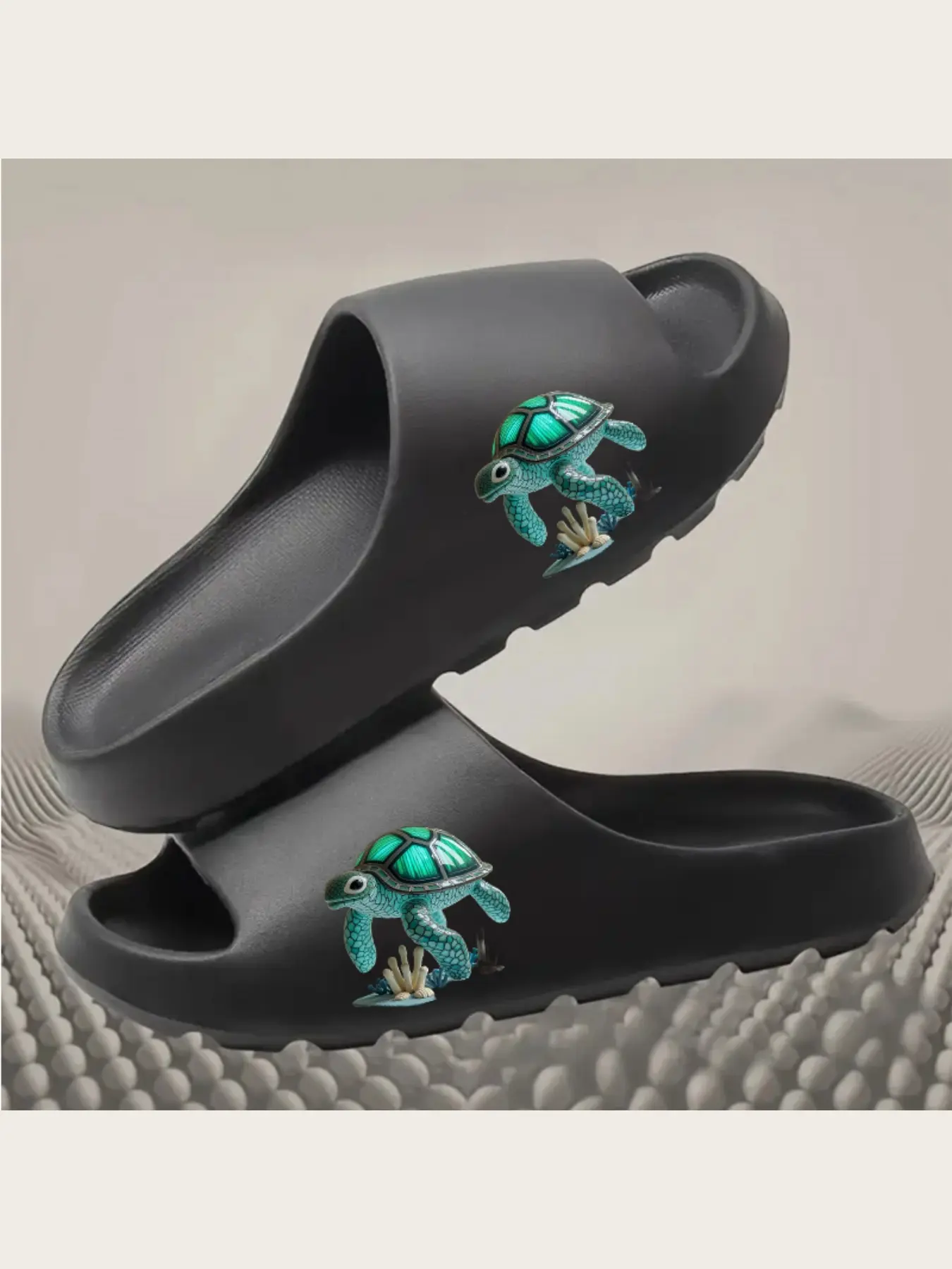 Glowing Sea Turtle Slippers for Women Men Kids LED Light Up Beach Shoes Non Slip Soft Sole Animal Pattern Summer Sandals Indoor Outdoor Home Garden Pool Party Shoes