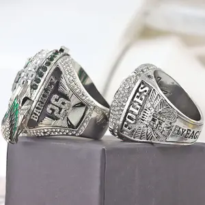 2017 2024 Eagle designs a silver personalized ring as a gift for others