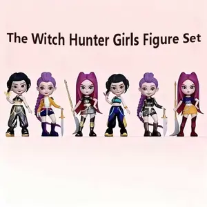 New Trendy K-Pop Blind Box Hunter Girl Group Series Toy Figure Model, Scene Decoration Accessories, Collectible Figurines