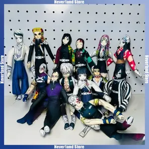 Anime Demon Slayer Plush Cotton Stuffed Doll cartoon Tanjirou Sanemi Giyuu Slender Twistable Shape Abstract Model Decoration