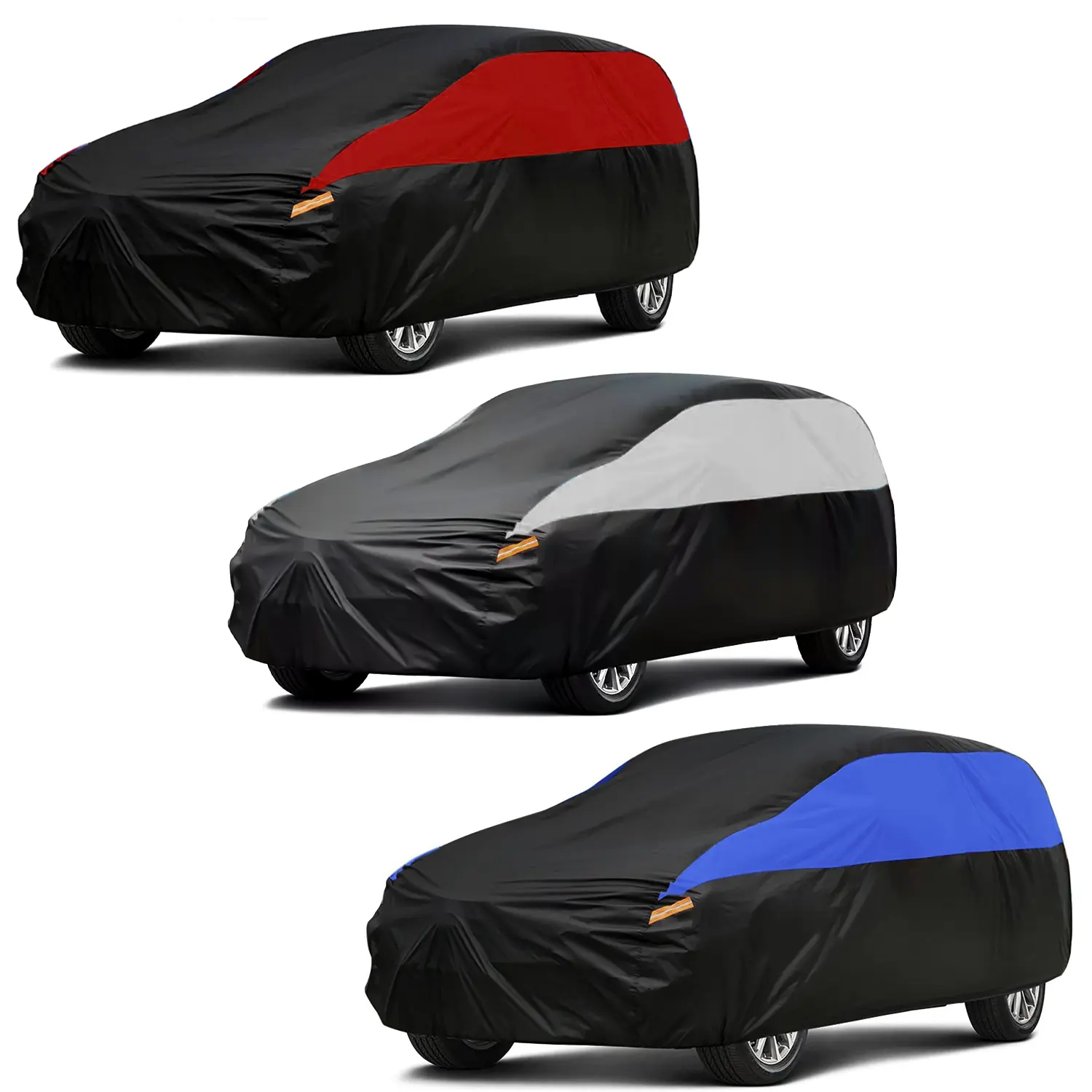 Waterproof Car Cover All Weather Snowproof UV Protection Windproof Outdoor Full car Cover, Universal Fit for Sedan SUV