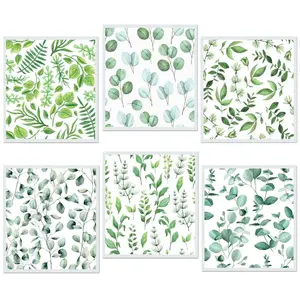 W-Home Swedish Dishcloths for Kitchen | 6 PCS Geometric Washable Dish Rags | Cellulose Reusable Cleaning Paper Towels | Absorbent Counter Dish Cloth Sponge Kitchen Wipes, 8" L x 7" W, Multi-Purpose Non-Scratch Wire Super Soft Microfiber