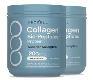 NeoCell Collagen Peptides Powder - Grassfed Protein with 18 Essential Amino Acids | Advanced Bio-Peptides for Skin & Joint Health 20oz