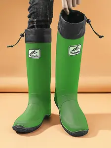 Unisex Long Tube Anti-Slip Rain Boots, Waterproof Wellington Boots, Comfortable Water Shoes, All-Season Use, Multiple Colors Available, Practical and Fashionable