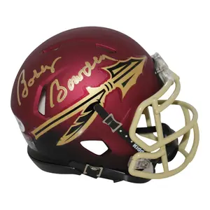 Bobby Bowden Autographed FSU Garnet and Black Speed Mini Helmet- PSA/DNA
