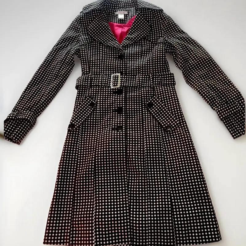 Vertigo Paris Polka Dot Trench Coat - Size XS