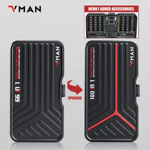 100-In-1 Ratchet Screwdriver Set, Magnetic Power Tool, 40nm Torque, H6/h4 Bits, Ideal Gift for Valentine's Day, Magnetic Multipurpose Screwdriver, DIY Repair Kit