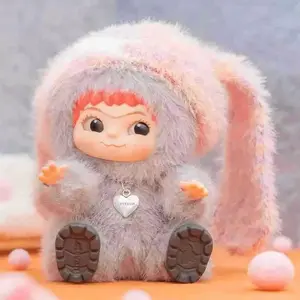 Wakuku 15cm Fuzzy Trendy Party SeriesCollectible Plush Dolls with Pendant Decor,Mystery Surprise Toy Gift for CollectiblesEnthusiasts