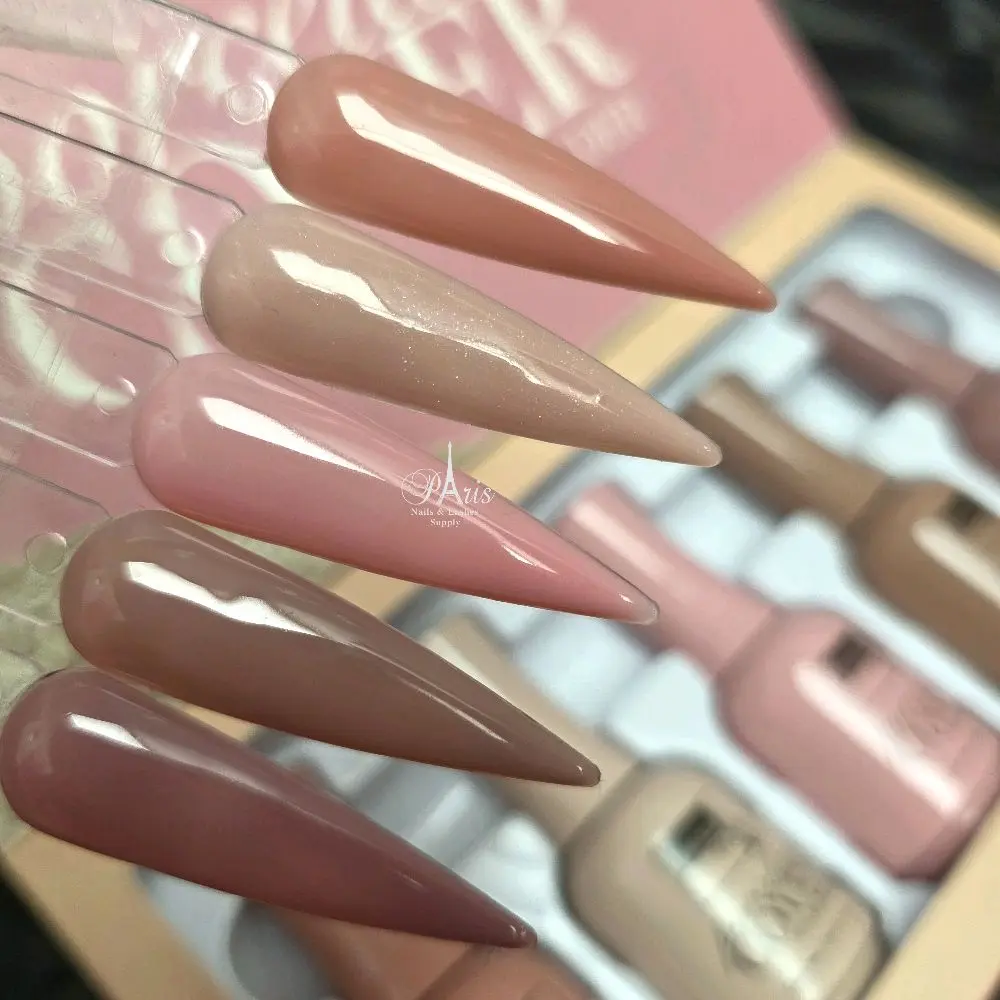 Porcelain Cover Set - 5 Piece Elegant Neutral Nail Palette