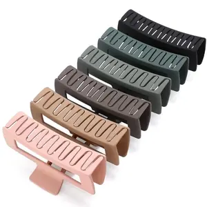 5 Inch Extra Large Hair Clips, Big Claw Clips for Thick Long Curly Hair, Strong Hold Jaw Clip Oversized Nonslip Square Hair Clips for Women, Jumbo Claw Clips Light Green Valentine's Day Gifts Holiday