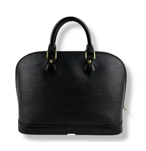 Pre-owned Louis Vuitton Black Epi Alma PM Handbag