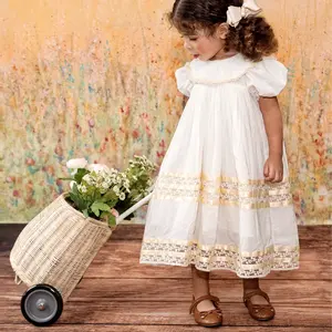 Girls' Dresses, Cute Dresses for Girls, Girls Heirloom Dress, Puff Sleeve, Cotton Kids Casual Clothing