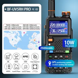 Baofeng UV-5RHPRO Simulasi Handheld Radio USB Charging Bluetooth-compatible APP Programming GPS Tracking, Baterai Lithium, Kuasa Maksimum 10w
