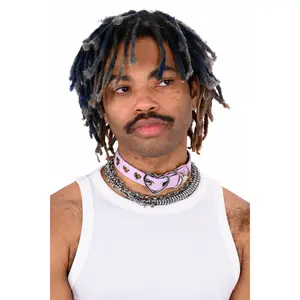 Amor Choker Necklace - Lavender