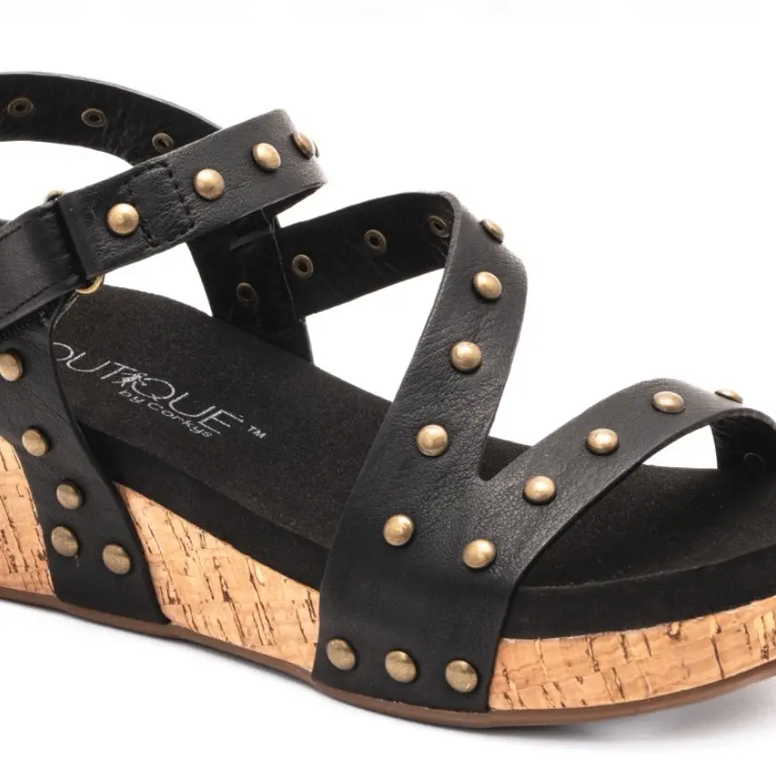 Corkys Revolve Wedge Black