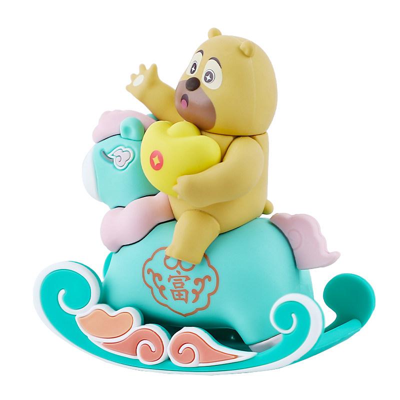 Miniso Bear Outpost Happiness Plus Series Blind Box – Year Of The Horse Collectible Figurine Desk Ornament, Great Gift Idea