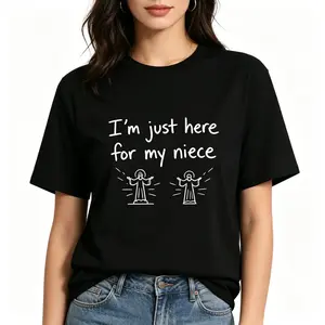 Here For My Niece Cute Family Love TShirt Sweet Aunt Uncle Niece Bond Tee Ideal Gift For Proud Aunts And Uncles
