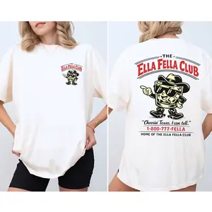 The Ella Fella Club T-shirt, Retro Choosin' Texas I can tell, Vintage Country Music Fan Gift, Retro Western Cowboy Shirt, Full Sizes, Full Colors, For Men, For Women