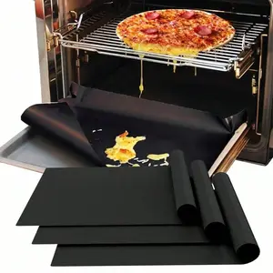 3 Piece Oven Liner Set, Thick Heat-Resistant Non-Stick Pads, 15.74"/12.99", Easy Clean, Ideal for Baking, Grilling, Camping