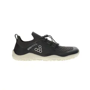 Vivobarefoot Womens Primus Trail Knit Firm Ground Running Sneakers Shoes - Black