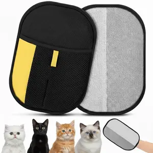 Pet Hair Removal Glove with Static Lint Picker — Reusable for Dogs & Cats, Ideal for Carpets, Sofas, Clothing & Furniture, One-Handed Cleaning, Machine Washable, Portable for Multi-Surface Use