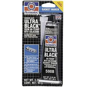 Ultra Black® Oil-Resistant RTV Silicone Gasket Maker, 3.35 oz Tube for Gasket Sealing