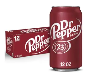 Dr Pepper Soda Pop, 12 fl oz, 12 Pack Cans Beverage