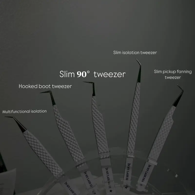Duo Slim Tweezers - Hooked Boot Tweezers & Slim Pickup Fanning Tweezers, Multi-Functional Isolation Features, Slim Design