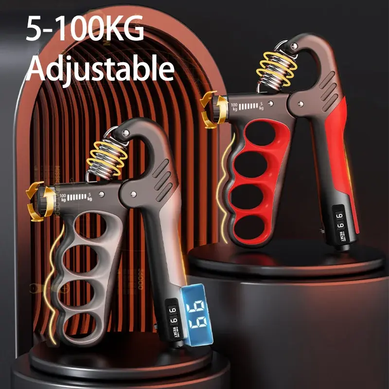 Adjustable Grip Strengthener - 5-60Kg Hand Expander for Muscle Recovery & Fitness - Perfect for Wrist Strengthening & Hand Exercise - Ideal for Home Gym & Workout LINGPENG