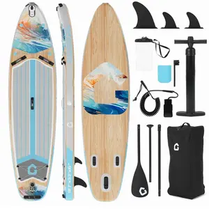 Inflatable Paddle Board,10.6/11FT Inflatable Stand Up Paddle Board with Premium SUP Paddleboard Accessories, Wide Stable Design, Non-Slip Comfort Deck for All Skill Level