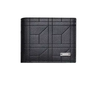 Men's Faux Leather Bifold Wallet, Black, Ultra-Thin with Large Capacity for Father's Day, Christmas, Birthday Gift, Daily Use