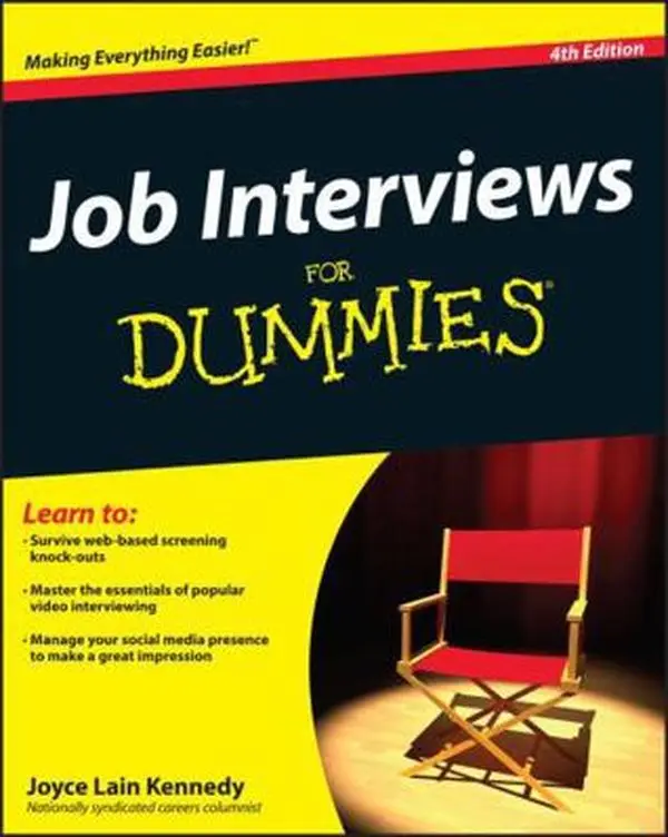 Used Book - Job Interviews for Dummies by Joyce Lain Kennedy (Paperback, English) - For Job Market Preparation, Skill & Experience Enhancement During Economic Crises